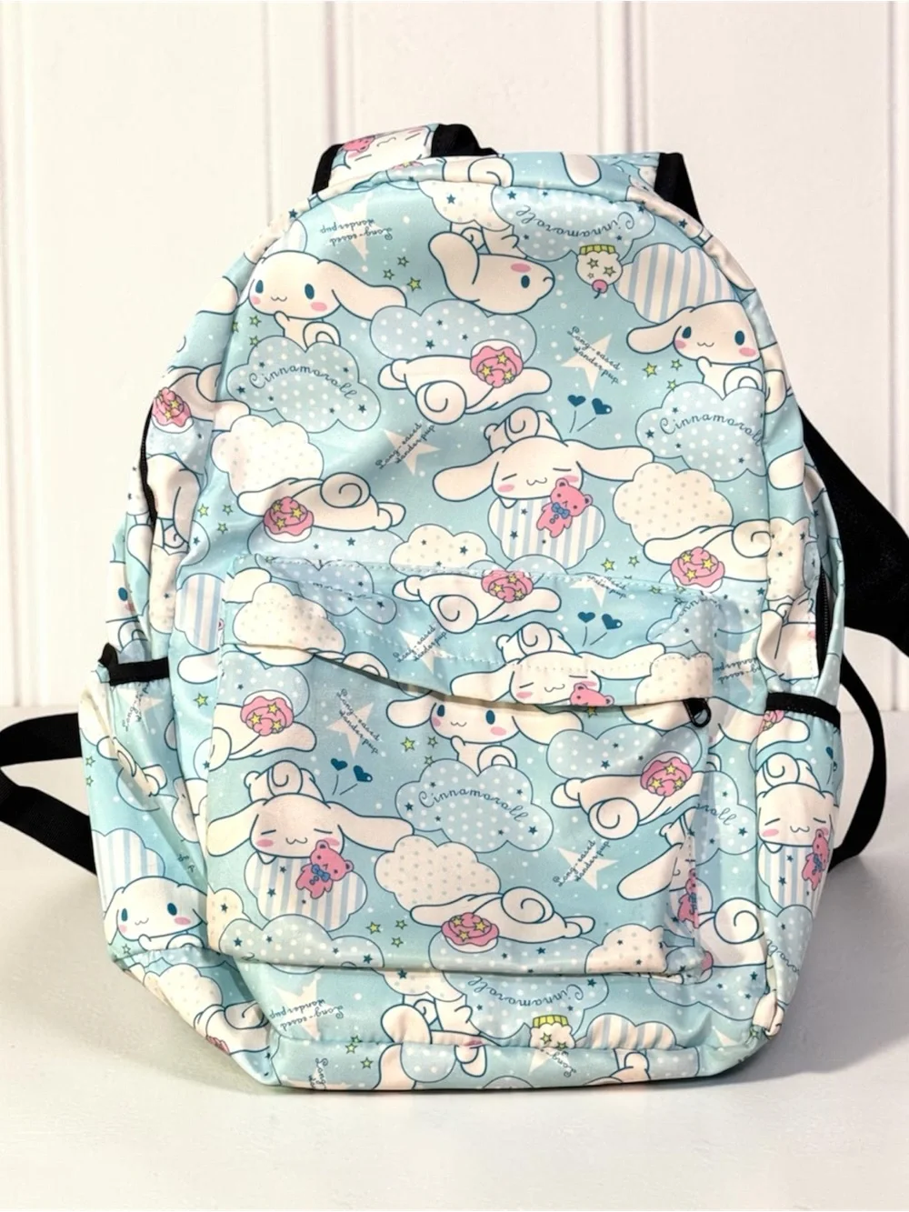 Sanrio Cinnamoroll Light Blue Cloud Print Kids Backpack